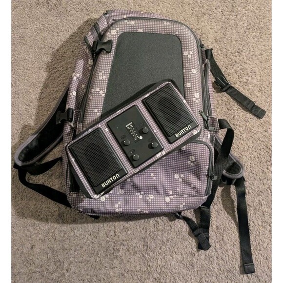 RARE Vintage Y2K Burton Skateboarding Backpack w/ Built in Radio - Picture 1 of 10